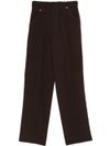 pinko - Pentola brown wide-leg pants