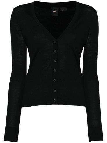 PINKO - Gradazione black wool cardigan