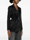 pinko - Gagny black blazer with a belt - 1