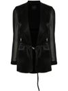 pinko - Gagny black blazer with a belt