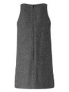 pinko - Focilide short gray wool-blend dress with pockets - 1