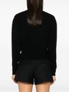 pinko - Evanescente black wool and cashmere sweater - 1