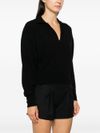 pinko - Evanescente black wool and cashmere sweater - 2