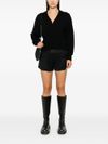 pinko - Evanescente black wool and cashmere sweater - 3