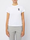 pinko - White cotton Bussolotto t-shirt - 2