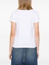 pinko - White cotton Bussolotto t-shirt - 6