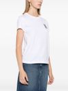 pinko - White cotton Bussolotto t-shirt - 8