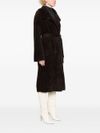 pinko - Uvaggio brown fur with a belt - 1