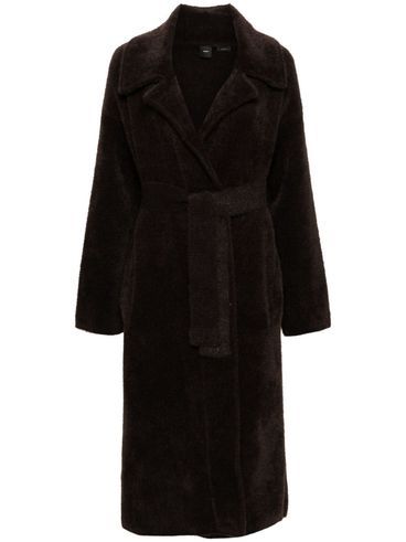 PINKO - Uvaggio brown fur with a belt