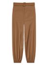 pinko - Caproni beige wool-blend cargo pants - 1