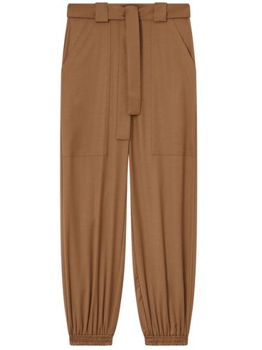 PINKO - Caproni beige wool-blend cargo pants