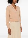 pinko - Evanescente beige wool and cashmere sweater - 3