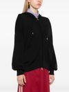 pinko - Tirage black cotton sweatshirt with a zipper - 4