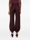 pinko - Caproni burgundy wool-blend cargo pants - 2