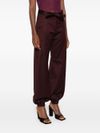 pinko - Caproni burgundy wool-blend cargo pants - 4