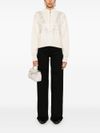 pinko - Bombay white sweater with rhinestones - 1