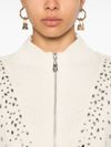 pinko - Bombay white sweater with rhinestones - 3