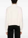 pinko - Bombay white sweater with rhinestones - 4