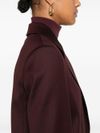 pinko - Cortez bordeaux wool-blend blazer with a hood - 1