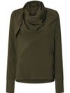 pinko - Blok green silk-blend blouse