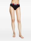 diesel - Slip confezione da 3 in cotone nero con logo - 2