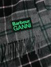 barbour - Sciarpa in lana a quadri grigia e nera Barbour x Ganni - 1