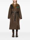 barbour - Trench lungo doppiopetto con cintura Barbour x Ganni - 3