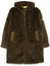 save the duck - Angelica green faux fur with hood