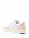 autry - Sneakers 'Medalist' in pelle di vitello bianca e rosa - 3