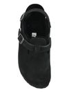 birkenstock - Sabot Tokio in camoscio nero con pelliccia - 3