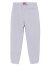 mc2 saint barth - Pantaloni tuta Bolt in cotone grigio con ricamo logo - 1