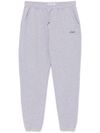 mc2 saint barth - Pantaloni tuta Bolt in cotone grigio con ricamo logo