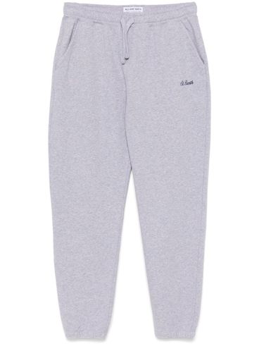 MC2 SAINT BARTH - Pantaloni tuta Bolt in cotone grigio con ricamo logo