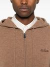 mc2 saint barth - Maglione in lana beige con cappuccio e ricamo logo - 1