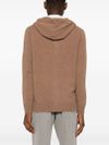 mc2 saint barth - Maglione in lana beige con cappuccio e ricamo logo - 3