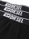 diesel - Pack of 3 black cotton boxer shorts with logo - 1