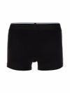 diesel - Pack of 3 black cotton boxer shorts with logo - 2