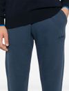 mc2 saint barth - Pantaloni tuta Bolt in cotone blu con ricamo logo - 1