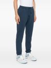 mc2 saint barth - Pantaloni tuta Bolt in cotone blu con ricamo logo - 4