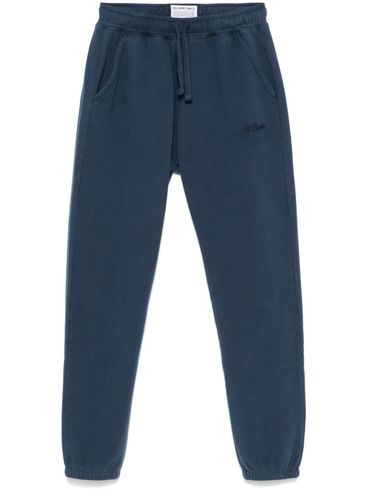 MC2 SAINT BARTH - Pantaloni tuta Bolt in cotone blu con ricamo logo