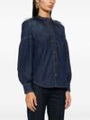 twinset - Camicia in denim con piume - 3