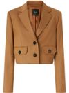 pinko - Vivona short beige single-breasted blazer