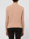 tabaroni - Maglione in cashmere beige intrecciato - 3