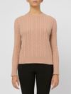 tabaroni - Maglione in cashmere beige intrecciato - 5