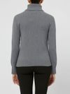 tabaroni - Maglione in cashmere grigio a collo alto - 6