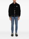 john richmond - Jeans slim in cotone con placca logo - 1