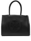 tory burch - Borsa shopping Ella piccola in pelle bio con logo