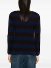 be you - Striped cashmere crew neck sweater - 4