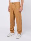 white sand - Cotton trousers with waistband belt - 6