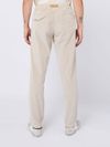 white sand - Cotton trousers with belt detail - 6